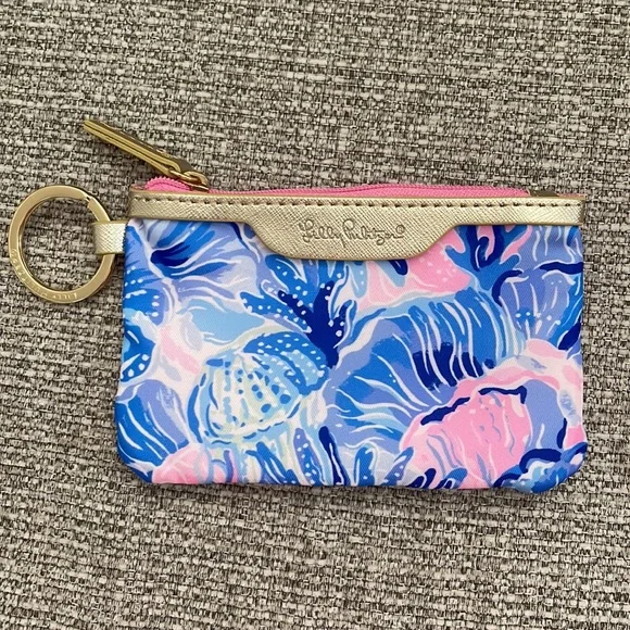 • Lilly Pulitzer • NWT • ID Case with Zipper & Key Ring - Picture 3 of 11